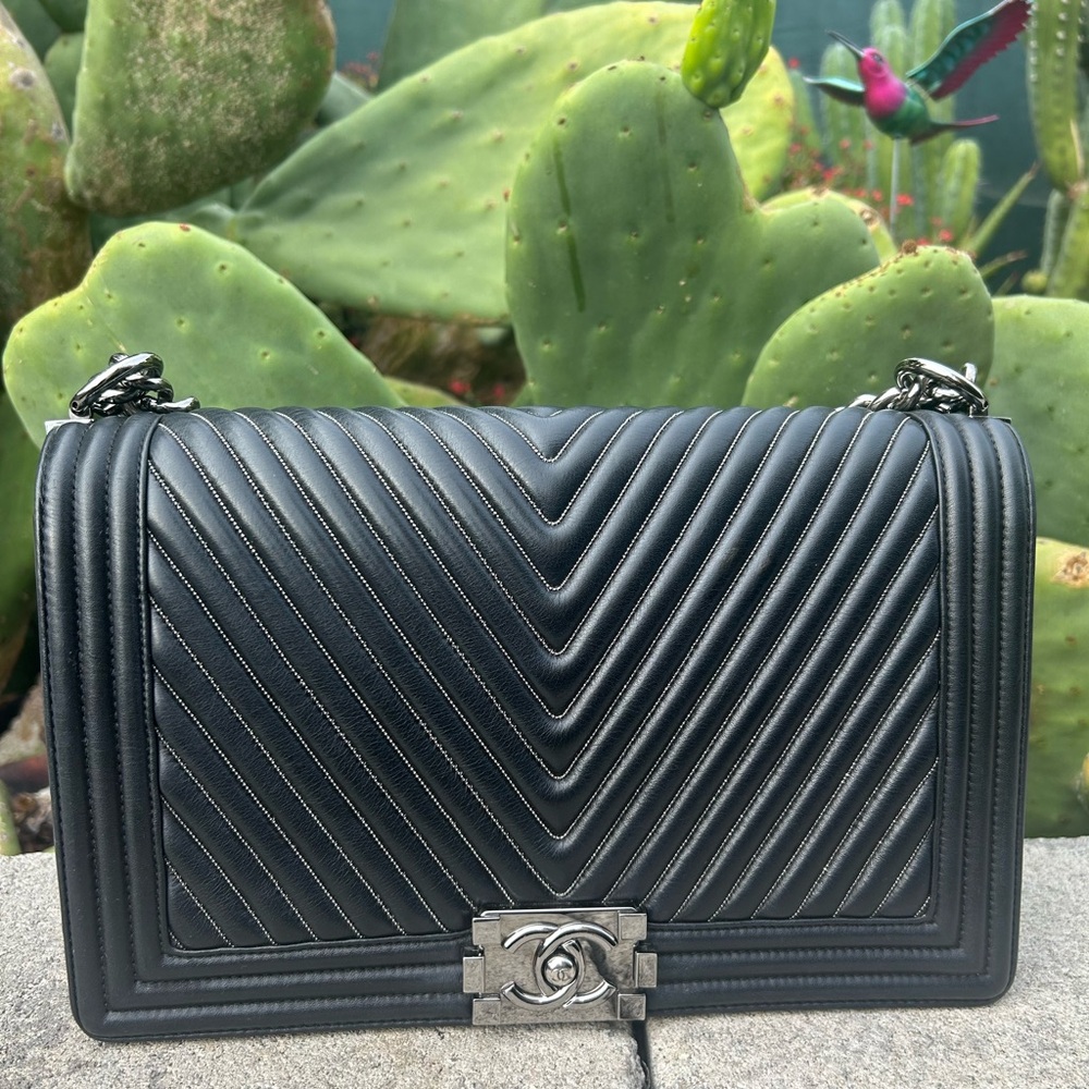Chanel Chevron Boy Bag